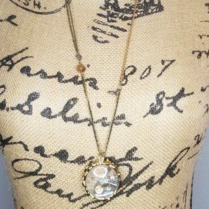 Disney Couture Tinker Bell Pixie Hollow Lost Things Glass Case Necklace